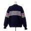 ソニアリキエル (SONIA RYKIEL) ストライプロゴセーター ポリアミドコットンミックス ネイビー