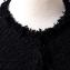 ソニアリキエル (SONIA RYKIEL) ノーカラージャケット ツィードニット ブラック 30% OFF