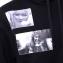 ラフシモンズ (RAF SIMONS) パッチピクチャープリントフーデットパーカー コットン ブラック 30% OFF