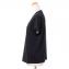 ブルネロクチネリ (Brunello Cucinelli) Uネックロール袖カットソー コットンフライス ブラック