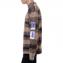 ラフシモンズ (RAF SIMONS) ストライプラウンドネックセーター ウールミックス ブラウンクリーム 30% OFF