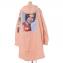 ラフシモンズ (RAF SIMONS) ミディアムレングスパーカ・モッズコート コットン サーモンピンク