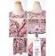 ストラネス streness サクラマーブルプリントシルクブラウス ピンク 30% OFF
