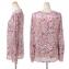 ストラネス streness サクラマーブルプリントシルクブラウス ピンク 30% OFF