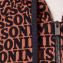 ミッソーニ (Missoni) ロゴ入パーカー コットンストレッチ ブラウンブラック