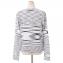 ミッソーニ (Missoni) Vネックカーディガン コットン モノトーン