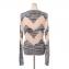 ミッソーニ (Missoni) Vネックレースカーディガン レーヨンなど ベージュ柄