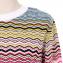 ミッソーニ (Missoni) 丸襟セーター コットンミックス マルチボーダーホワイト
