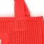 ソニアリキエル (SONIA RYKIEL) ハートロゴクロシェットバッグ コットン ルージュ
