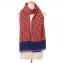 ミッソーニ (Missoni) 長方形ロゴストール 羊毛ミックス オレンジ
