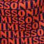 ミッソーニ (Missoni) 長方形ロゴストール 羊毛ミックス オレンジ