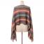 ミッソーニ (Missoni) ニットポンチョ 羊毛ラメミックス オレンジグリーンミックス