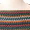 ミッソーニ (Missoni) ニットポンチョ 羊毛ラメミックス オレンジグリーンミックス