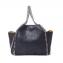 ステラマッカートニー (stella mccartney) ファラベラ リバーシブル ミニ トートバッグ 人工皮革 ブラック・キャメル