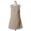 エリカ カヴァリーニ セミクチュール (ERIKA CAVALLINI semi-couture) ノースリーブミニワンピース ジャガード グリーン 30% OFF