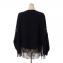 エルマノシェルビーノ (ermanno scervino) レース付きボートネックセーター カシミヤ ブラック