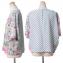 アントニオマラス (ANTONIO MARRAS) 丸襟七分袖ブラウス シフォン フラワープリント