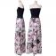 アントニオマラス (ANTONIO MARRAS) ベアトップドレス ジャジー 大判フラワープリント