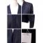 ブルネロクチネリ (Brunello Cucinelli) Vネックカーディガン リネンシルク ネイビースパンコール