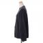 ブルネロクチネリ (Brunello Cucinelli) 裾二重丸襟セーター ウールカシミアシルク ダークグレー