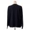 ブルネロクチネリ (Brunello Cucinelli) 裾二重丸襟セーター ウールカシミアシルク ダークグレー