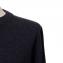ブルネロクチネリ (Brunello Cucinelli) 裾二重丸襟セーター ウールカシミアシルク ダークグレー