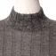 ブルネロクチネリ (Brunello Cucinelli) ノースリハイネックセーター リネンスパンコール シルバー