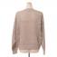 ブルネロクチネリ (Brunello Cucinelli) Vネックセーター リネンシルク ベージュ