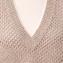 ブルネロクチネリ (Brunello Cucinelli) Vネックセーター リネンシルク ベージュ