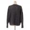 ブルネロクチネリ (Brunello Cucinelli) ラメ糸ケーブルニットセーター ラメ糸 チャコールグレー