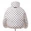 マルニ (Marni) 水玉オーバーコート ダウン ホワイトブラック