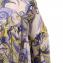 ロシャス (ROCHAS) ボリュームブラウス コットンシルク パープルプリント