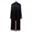 エムエムシックス メゾンマルジェラ (MM6 MAISON MARGIELA) リバース トレンチコート ウール ブラウンチェックブラック