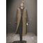エムエムシックス メゾンマルジェラ (MM6 MAISON MARGIELA) リバース トレンチコート ウール ブラウンチェックブラック