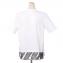 ディースクエアード (Dsquared2) ゼブラ模様裾切替えTシャツ コットン ホワイト