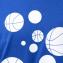 ブラックバレット (BLACKBARRETT) バイニールバレット by neil barrett バスケットボールプリントクルーネック半袖Tシャツ ブルー 30% OFF