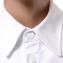 ラフシモンズ (RAF SIMONS) Oversized bicolor denim shirt with R pin in back コットン ブラックホワイト