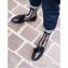 アトリエサンウスタッシュ (Atelier ST EUSTACHE) GINZA ソックス 靴下 ナイロンコットン ブラック