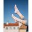 アトリエサンウスタッシュ (Atelier ST EUSTACHE) GINZA ソックス 靴下 ナイロンコットン ホワイト