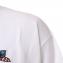 ジェイクベルフォート (JAKE BELFORT) ビッグシルエット半袖スウェットTシャツ サメ1刺繍 コットン エンブロイダリー ホワイト