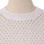 ペゼリコ (PESERICO) 七分袖セーター 透かし編みスパンコール ホワイト