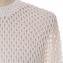 ペゼリコ (PESERICO) 七分袖セーター 透かし編みスパンコール ホワイト