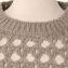 ブルネロクチネリ (Brunello Cucinelli) 透かし編み長袖セーター リネン混合 カーキ