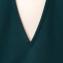 エムエムシックス メゾンマルジェラ (MM6 MAISON MARGIELA) Vネック長袖ポケット付き コットンジャージー ダークグリーン