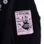 ラフシモンズ (RAF SIMONS) フレッドペリー FRED PERRY バックパッチオーバーサイズドシャツ コットン ブラック