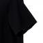 テン (ten.) 変形裾半袖カットソー ジャージー ブラック