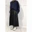 スタジオヨコ (Studio yoCo) ウエストゴム紐付きスカート ポリエステル混合 ブラック