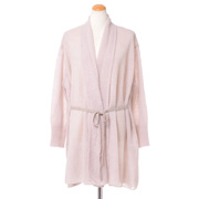 パドカレ (pas de calais) ブークレロングカーディガン ファインブークレヤーン ライトピンク 30%OFF