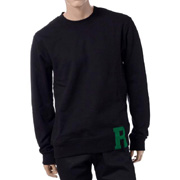 ラフシモンズ (RAF SIMONS) ワッペンRトレーナー コットン ブラック 30% OFF