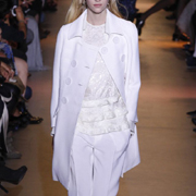 ジョンガリアーノ (John Galliano) トレンチコート ウール ホワイト